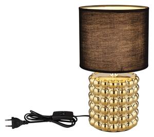 Globo 21626 - Lampada da tavolo VALENTINO 1xE14/40W/230V nero/oro