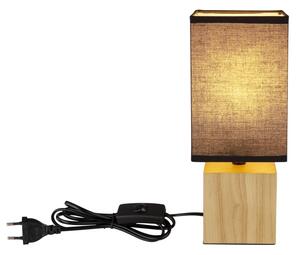 Globo 21628B - Lampada da tavolo VALENTINO 1xE27/7W/230V nero/marrone