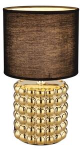 Globo 21626 - Lampada da tavolo VALENTINO 1xE14/40W/230V nero/oro