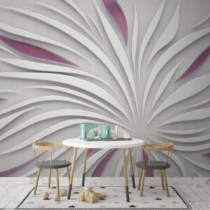 Carta da parati Fiore astratto su tessuto nei colori rosa, Carta da parati 3D, u06452v4 : Uwalls.it