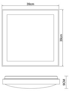 Globo 41764-24Q - Plafoniera LED BRUNO LED/24W/230V 3000/4500/6000K
