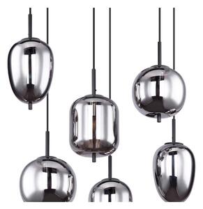 Globo 15345-6 - Lampadario a sospensione con filo BLACKY 6xE14/40W/230V nero