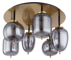 Globo 15345-6DMM - Lampadario a plafone BLACKY 6xE14/40W/230V ottone