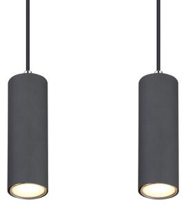 Globo 57911-4HG - Lampadario a sospensione con filo ROBBY 4xGU10/35W/230V grigio/marrone