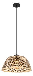 Globo 15767H1 - Lampadario a sospensione con filo COLLY 1xE27/15W/230V bambù