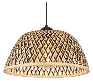 Globo 15767H1 - Lampadario a sospensione con filo COLLY 1xE27/15W/230V bambù