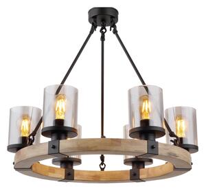 Globo 15555-6H - Lampadario a sospensione con catena LILA 6xE27/60W/230V