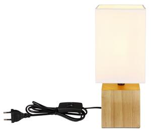 Globo 21628W - Lampada da tavolo VALENTINO 1xE27/7W/230V bianco/marrone