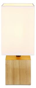 Globo 21628W - Lampada da tavolo VALENTINO 1xE27/7W/230V bianco/marrone