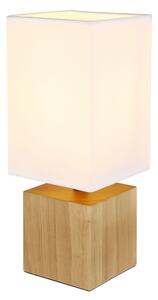 Globo 21628W - Lampada da tavolo VALENTINO 1xE27/7W/230V bianco/marrone