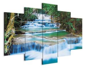 Quadro Cascata azzurra di Kanchanaburi, Thailandia