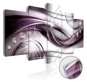 Quadri su vetro acrilico Violet Glow [Glass]
