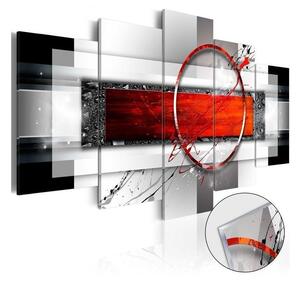 Quadri su vetro acrilico Carmine Missile [Glass]