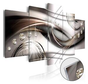 Quadri su vetro acrilico Brown Glitter Glass