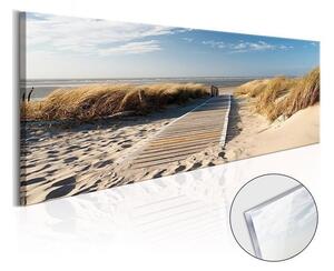 Quadri su vetro acrilico Wild Beach [Glass]
