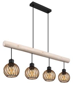 Globo 15534-4H - Lampadario a sospensione con filo PAULO 4xE27/15W/230V