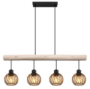 Globo 15534-4H - Lampadario a sospensione con filo PAULO 4xE27/15W/230V