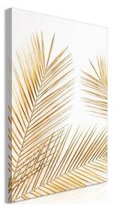Quadro - Golden Palm Leaves (1 Part) Vertical