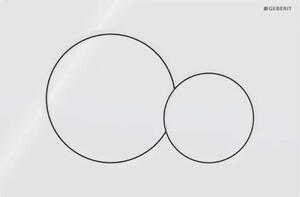 Geberit Sigma01 - Placca di comando SIGMA01, bianco alpino 115.770.11.5