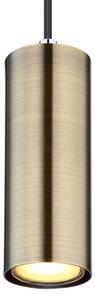 Globo 57911HM - Lampadario a sospensione con filo ROBBY 1xGU10/35W/230V nero/ottone