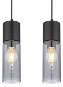 Globo 21000-4HB - Lampadario a sospensione con filo ANNIKA 4xE27/25W/230V nero