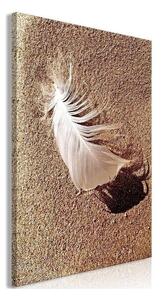 Quadro - Feather on the Sand (1 Part) Vertical