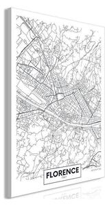 Quadro - Florence Map (1 Part) Vertical