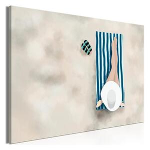 Quadro - Lady on the Beach (1 Part) Wide