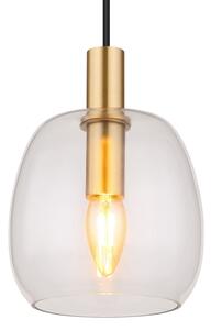 Globo 15789HM - Lampadario a sospensione con filo GARRI 1xE14/40W/230V diametro 16 cm ottone
