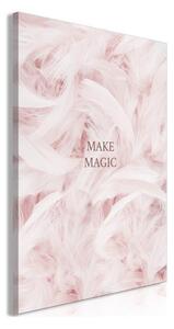 Quadro - Pink Feathers (1 Part) Vertical