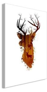 Quadro - Deer in the Morning (1 Part) Vertical