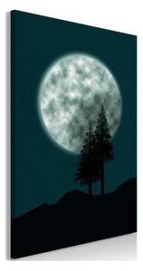 Quadro - Beautiful Full Moon (1 Part) Vertical