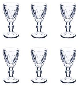 Bicchieri set 6 Liquorini, Limoncino in Vetro Trasparente PRIMA 45 ml diametro 5 x h10,5 cm, capacit� lavabili in lavastoviglie in scatola regalo
