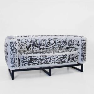 Divano Yomi �dition limit�e, LUMINOSO NEP dimensioni 76x151xH69 cm peso 14,8 kg, seduta gonfiabile in TPU colore Aluminium con seduta trasparente