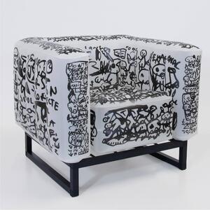 Poltrona YOMI NEP LUMINOSO Aluminium Dimensioni 70x83x h77 cm peso 12 kg, seduta gonfiabile in TPU colore Aluminium con seduta trasparente
