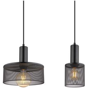 Globo 15648-4H - Lampadario a sospensione con filo JEDD 4xE27/60W/230V nero