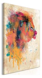 Quadro - Watercolor Lion (1 Part) Vertical