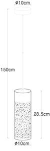 Globo 21005H - Lampadario a sospensione con filo CROCKY 1xE27/40W/230V