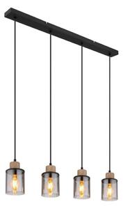Globo 15707-4H - Lampadario a sospensione con filo REID 4xE27/15W/230V