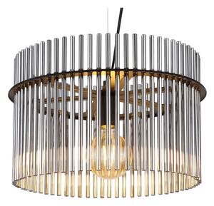 Globo 15698H - Lampadario a sospensione con filo GORLEY 1xE27/60W/230V diametro 40 cm nero