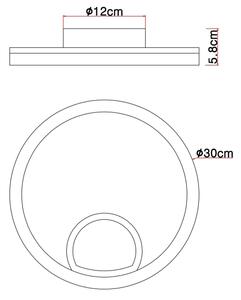 Globo 67298D - Plafoniera LED BEATRIX LED/12W/230V
