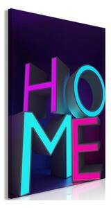 Quadro - Home Neon (1 Part) Vertical