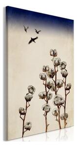 Quadro - Cotton Branches (1 Part) Vertical