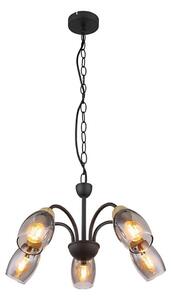 Globo 60297-5H - Lampadario a sospensione con catena GERLY 5xE14/25W/230V