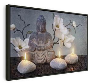 Quadro - Buddha and Stones (1 Part) Wide