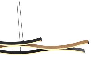 Globo 67206HW - Lampadario LED a sospensione con filo GERONIMO LED/35W/230V nero/marrone