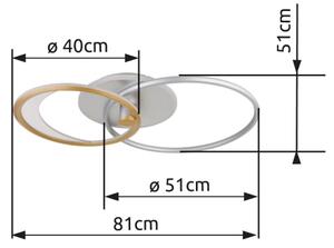 Globo 67333-40 - Plafoniera LED dimmerabile UMBRA LED/40W/230V + +TC