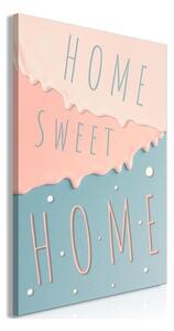Quadro - Inscriptions: Home Sweet Home (1 Part) Vertical