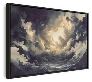 Quadro - Epic Light Play: The Sun Battling for Dominance Over the Clouds