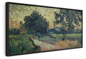 Quadro - Landscape with the Chateau of Auvers at Sunset (Vincent Van Gogh)